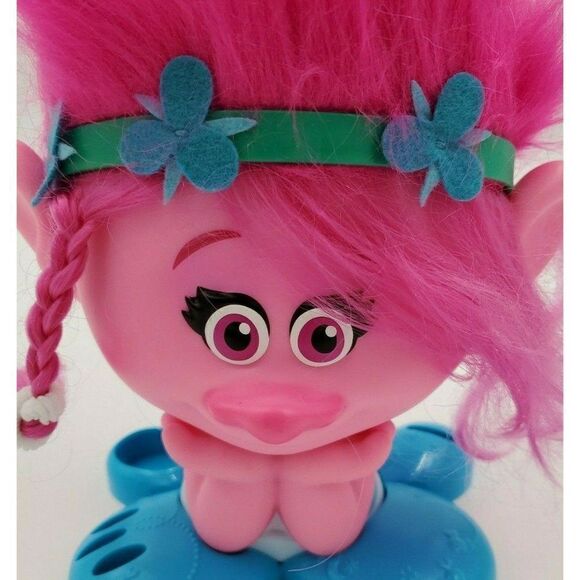 Troll Poppy Styling Station Head 12" Pink Hair Dreamworks Troll Movie - Picture 2 of 8